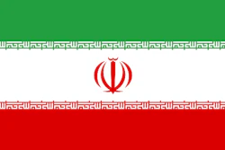 The flag of Iran.