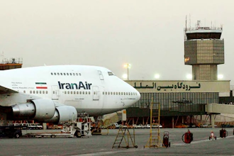 In this June 2003 file photo, a Boeing 747 of Iran's national airline is seen at Mehrabad International Airport in Tehran.