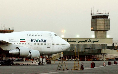 In this June 2003 file photo, a Boeing 747 of Iran's national airline is seen at Mehrabad International Airport in Tehran.