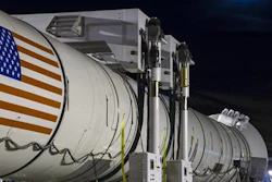 The moon rises ahead of the second and final qualification motor (QM-2) test for the Space Launch System's booster, Tuesday, June 28, 2016, at Orbital ATK Propulsion Systems test facilities in Promontory, Utah. During the Space Launch System flight the boosters will provide more than 75 percent of the thrust needed to escape the gravitational pull of the Earth, the first step on NASA's Journey to Mars.