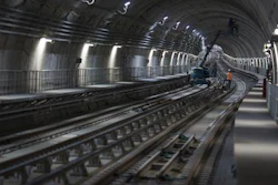 In this June 8, 2016 photo, men work in the new underground subway tunnel below Ipanema neighborhood in Rio de Janeiro, Brazil. Last-minute construction on the line has created fears after an April bike lane collapse that plunged two joggers to their deaths. An ocean-front section of the lane, an Olympic beautification project inaugurated in January, collapsed into a heap of broken cement when struck by a large wave.
