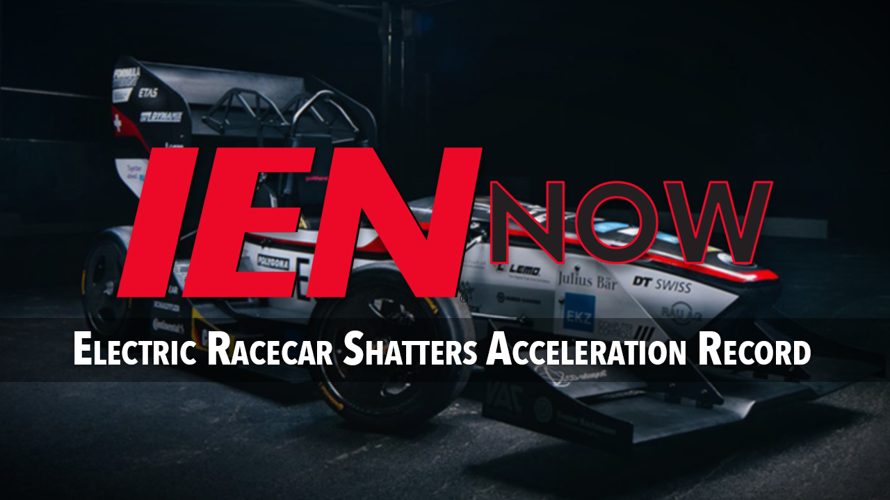 Electric Racecar Shatters Acceleration Record | Industrial Equipment News