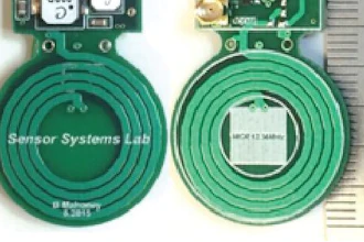 This prototype implanted device designed at the University of Washington, code-named 'Lollipop,' receives up to 300mW wirelessly, performs neural recording, bi-directional communication, and performs optical stimulation.