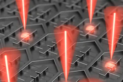 Researchers at MIT and Sandia National Laboratories have designed a device that is an array of 37 micro-fabricated lasers on a single chip. Its power requirements are relatively low because the radiation emitted by all of the lasers is 'phase locked,' meaning that the troughs and crests of its waves are perfectly aligned.