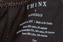 This May 2, 2016, photo shows Thinx that are reusable “period-proof” underwear in New York. More than 70 years after the invention of disposable tampons and sanitary pads, some women are returning to environmentally friendly forms of feminine products.