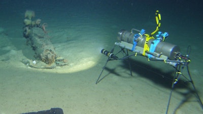 KidCam, Iolani High School students' time-lapse camera, deployed near a sea-dumped munition.