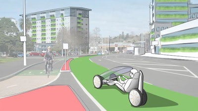 An illustration of smart urban vehicle concept, developed by a UNIST design team is expected to debut next year.