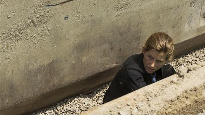 Karenna Gore was among demonstrators that tried to block construction activity on the site by lying in a trench.