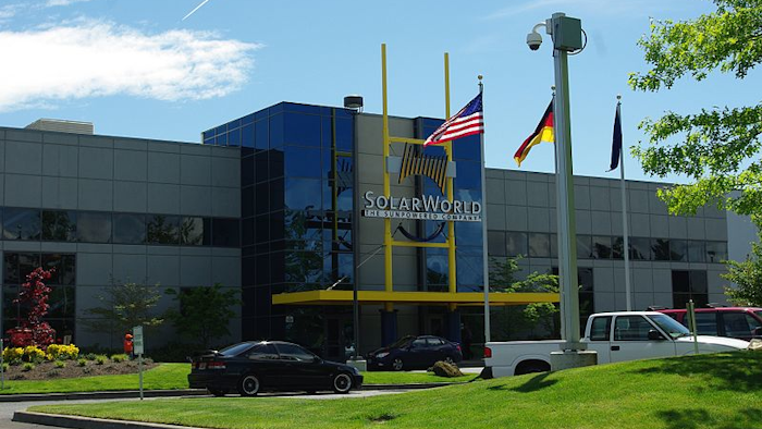 The SolarWorld plant in Hillsboro, Oregon.