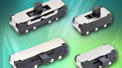 C&K Components has introduced the JS207, the industry’s first subminiature, vertically actuated on-on-momentary slide switch series.