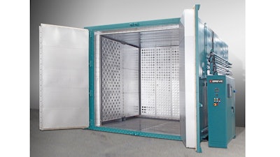 The No. 1037 is a 900°F walk-in oven from Grieve.