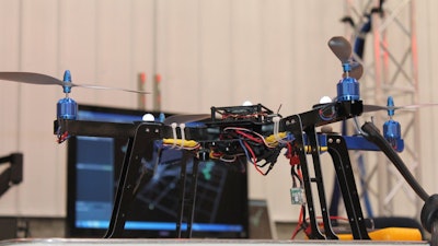 An 80,000-cubic-foot motion capture system allows the facility to simultaneously operate multiple unmanned air vehicles (UAVs) and unmanned ground vehicles.
