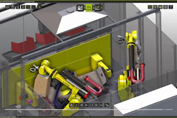 Spot Welding Cell programmed in FASTSUITE Edition 2.