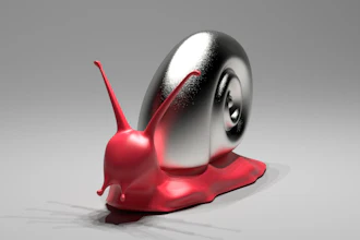 Researchers used their method to model the glittery shell of this snail.
