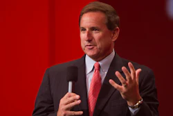 Mark Hurd, President of Oracle Corporation, at a keynote address in September 20, 2010.