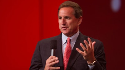 Mark Hurd, President of Oracle Corporation, at a keynote address in September 20, 2010.