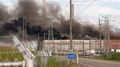 The Times-Herald of Port Huron reports that multiple area fire agencies responded Thursday evening to the DTE Energy St. Clair Power Plant, northeast of Detroit. A Marine City fire official has told WXYZ-TV that the plant is on fire.