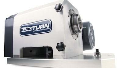 Tormach's RapidTurn, a 5C CNC chucker lathe attachment.