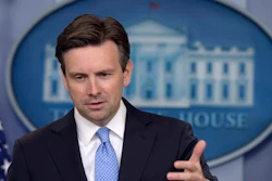 White House press secretary Josh Earnest speaks during the daily briefing at the White House in Washington, Tuesday, Aug. 30, 2016. Earnest answered questions about international taxes relating to Ireland and Apple, the United States economy, cybersecurity and other topics.