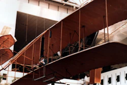 Pictured: A Wright Flyer housed in the Smithsonian.