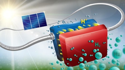The device is able to convert solar energy into hydrogen at a rate of 14.2 percent, and has already been run for more than 100 hours straight.