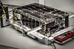 Dellingr's exterior is lined with solar panels. Slighty larger than a cereal box, Dellingr is a six-unit, or 6U, CubeSat -- indicating its volume is approximately six liters.