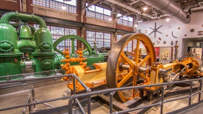 This July 14, 2016, handout photo provided by the National Museum of Industrial History shows some of the exhibits inside the museum, housed in a century-old building at the former Bethlehem Steel plant in Bethlehem, Pa. The National Museum of Industrial History opened Tuesday, Aug. 2, 2016, after nearly 20 years of planning, and the Smithsonian Institution-affiliated museum is located on what was once one of America's largest abandoned industrial sites where it joins the nearby Sands Casino Resort Bethlehem and a thriving arts complex called SteelStacks.