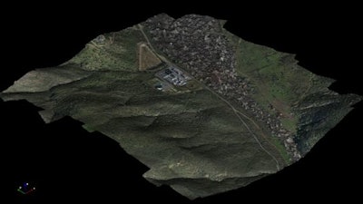A 3-dimensional image of a valley.