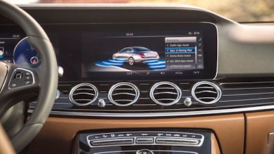 This undated photo provided by Mercedes-Benz USA shows the 2017 Mercedes-Benz E300 Sedan. Mercedes charges $11,250 for a package of semi-autonomous features on the 2017 E-Class that also includes keyless entry, satellite radio and cabin air filtration. The E-Class starts at $52,150.