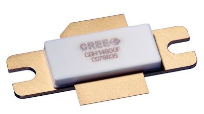 Wolfspeed will release the 900W CGHV14800 GaN high electron mobility transistors (HEMTs) at European Microwave Week 2016.