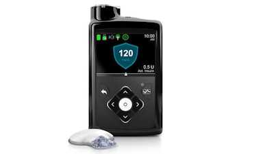 This image provided by Medtronic shows its MiniMed 670G system. Federal regulators have approved a first-of-a-kind 'artificial pancreas,' a device that can help some diabetes patients manage their disease by constantly monitoring their blood sugar and delivering insulin as needed. The device from Medtronic was approved Wednesday, Sept. 28, 2016, for patients with Type 1 diabetes, the kind usually diagnosed during childhood.