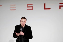 In this Tuesday, Sept. 29, 2015, file photo, Elon Musk, CEO of Tesla Motors Inc., talks during a news conference at the company's headquarters in Fremont, Calif. Musk said Sunday, Sept. 11, 2016, the electric car company is making major improvements to the Autopilot system used by its vehicles, which will dramatically reduce the number and severity of crashes they’re involved in.