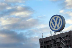 In this Sept. 26, 2015 file photo a giant logo of the German car manufacturer Volkswagen is pictured on top of a company's factory building in Wolfsburg, Germany. A German court says Wednesday, Sept. 21, 2016 it has added staff and storage space to handle a flood of 1,400 investor lawsuits against Volkswagen seeking damages worth 8.2 billion euros (US dollar 9.2 billion).