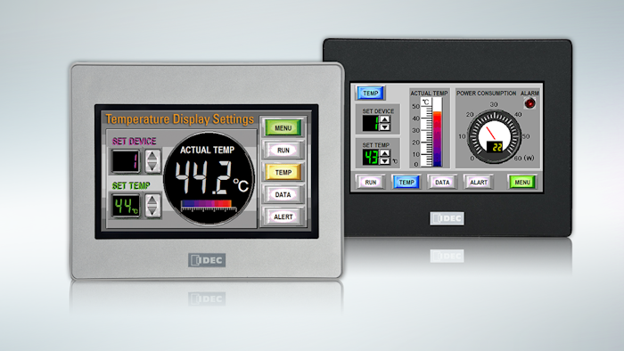 IDEC's new 4.3” HG1G HMI.