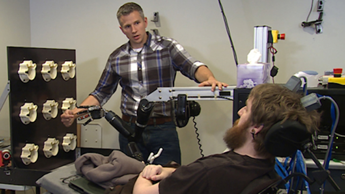 Nearly ten years after his accident, Nathan Copeland underwent surgery to have four microelectrode arrays—each about half the size of a shirt button—placed in his brain.