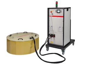 The MF Quick-Heater from Bega Special Tools is a 400V-44kW middle frequency induction heater.