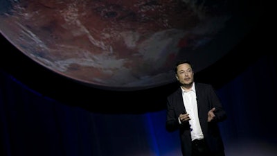 In this Sept. 27, 2016, file photo, SpaceX founder Elon Musk speaks during the 67th International Astronautical Congress in Guadalajara, Mexico. Musk elaborated on his plans to colonize Mars in a Reddit session Sunday, Oct. 23, 2016.