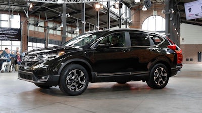 This shows the 2017 Honda CR-V, in Detroit. America's family car is no longer the Toyota Camry or some other midsize car. It's the Honda CR-V, a compact SUV, that's getting its first overhaul since 2012.