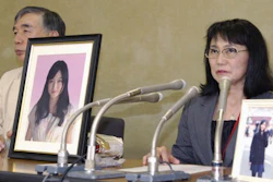 Yukimi Takahashi, right, mother of Matsuri, with lawyer Hiroshi Kawahito, speaks to journalists at a news conference in Tokyo after her daughter's suicide was recognized as “karoshi,” or death from overwork. Matsuri Takahashi’s dream career at Japan’s top ad agency, Dentsu, ended with her suicide after her overtime exceeded 100 hours a month.