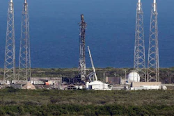 This Thursday, Sept. 8, 2016 file photo shows the damaged SpaceX launch complex 41 at Cape Canaveral Air Force Station in Florida. The company's Falcon 9 rocket exploded during its launch on Sept. 1. paceX is closer to understanding last month's rocket explosion at its launch pad. On Friday, Oct. 28, 2016 SpaceX said the investigation has been further narrowed to one of the pressurized helium containers, located in the second-stage oxygen tank.