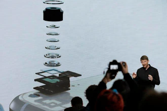 Brian Rakowski, Google vice president of product management, talks about the camera in the new Google Pixel phone during a product event, Tuesday, Oct. 4, 2016, in San Francisco.