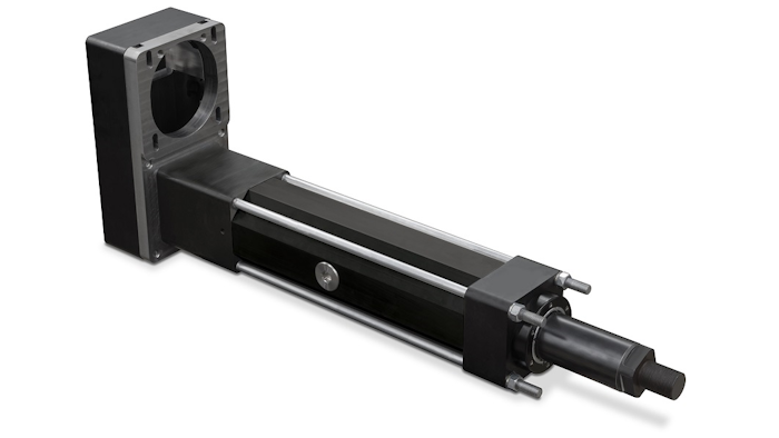 Tolomatic’s new RSX hydraulic-class electric linear rod actuator.