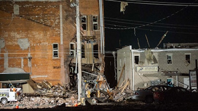 Authorities say one person was killed and several people injured in a natural gas explosion in the central Illinois community of Canton, Wednesday. Officials say the explosion Wednesday evening occurred near the downtown square and damaged several buildings.