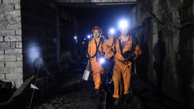 Rescuers worked through the night at the privately owned Jinshangou mine where an explosion occurred before noon Monday, China's Xinhua News Agency reported.