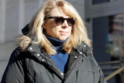 Diane Backis leaves the federal courthouse on Monday, Nov. 28, 2016, in Albany, N.Y. Backis, an accountant, pleaded guilty Monday to mail fraud and filing a false income tax return.