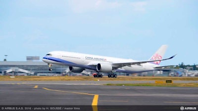 China Airlines recently took delivery of its first A350-900, becoming the ninth airline to operate the world’s newest and most efficient twin engine widebody airliner.