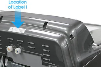 This recall involves 34 models of Samsung top-load washing machines. Model numbers and serial information can be found on two labels affixed to the back of the machine.