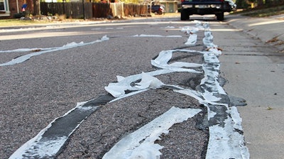 For the first time, Littleton is placing biodegradable toilet paper over freshly sealed areas to keep the tar in place and off of people’s shoes, bicycles, cars and tires.