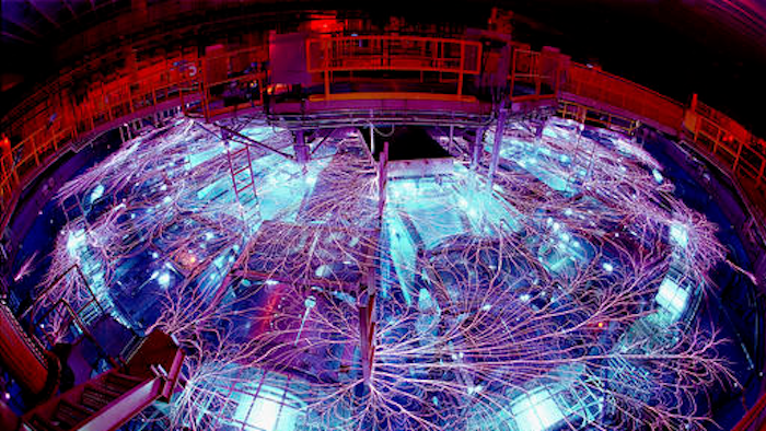 This May 30, 2000, photo provided by Sandia National Laboratories shows their Z machine located in Albuquerque, N.M. The Z-machine is part of the Pulsed Power Program, which started at Sandia National Laboratories back in the 1960s. Pulsed power is a technology that concentrates electrical energy and turns it into short pulses of enormous power, which are then used to generate X-rays and gamma rays.