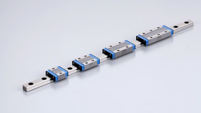 IKO's miniature bearings are available in rail widths from 1-mm to 25-mm.